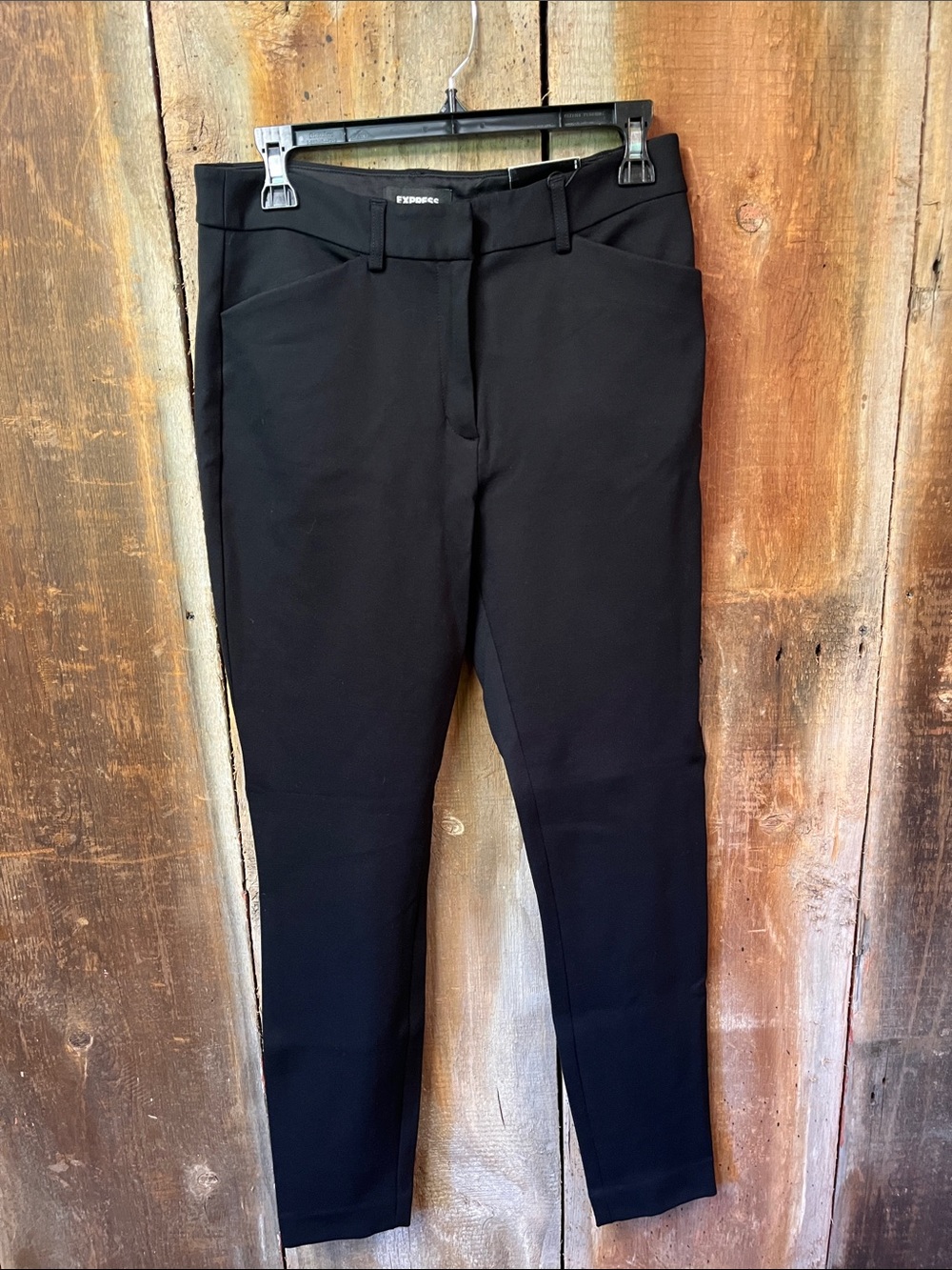 NWT Express Skinny High Rise Pants Black Size 6 R Slacks Work Office Dress Wear